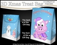 3D Christmas Gift Bag Mini Kit - Cute Little Dinosaur
