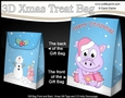 3D Christmas Gift Bag Mini Kit - Cute Little Dinosaur