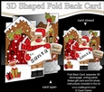 3D Shaped No-Hole Fold Back Christmas Card Mini Kit - Rudolph has a Letter for Santa