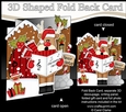 3D Shaped No-Hole Fold Back Christmas Card Mini Kit - Rudolph is Carol Singing