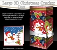 3D Large Christmas Cracker Box -  Snowman Oli is Snowballing