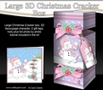 3D Large Christmas Cracker Box -  Snowman Oli is Snowballing