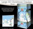 3D Large Christmas Cracker Box -  Snowman Oli is Snowballing