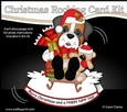3D Shaped Rocking Christmas Card Mini Kit - Little Boxer Dog