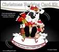 3D Shaped Rocking Christmas Card Mini Kit - Little Spotty Dog