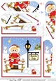 Eskimo is at the North Pole Christmas Fan Pyramage Topper