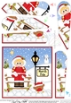 Eskimo is at the North Pole Christmas Fan Pyramage Topper