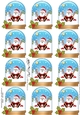 Christmas Santa Snow Globe Gift Tags
