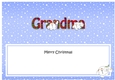 Large DL Merry Christmas GRANDMA insert with Snowball Sam