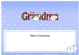 Large DL Merry Christmas GREAT GRANDMA insert with Snowball Sam