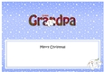 Large DL Merry Christmas GREAT GRANDPA insert with Snowball Sam
