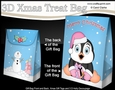 3D Christmas Gift Bag Mini Kit - Cute Penguin has Xmas Presents