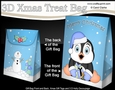 3D Christmas Gift Bag Mini Kit - Cute Penguin has Xmas Presents
