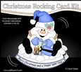 3D Shaped Rocking Christmas Card Mini Kit - Snowball Sam has Xmas Presents