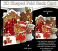 3D Shaped No-Hole Fold Back Christmas Card Mini Kit - Cute Bobbin Robin