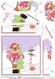 Christmas Rudolph is at the North Pole Fan Pyramage Topper