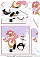 Christmas Rudolph is at the North Pole Fan Pyramage Topper