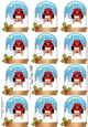 Christmas Penguin Snow Globe Gift Tags