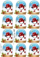 Christmas Penguin Snow Globe Gift Tags
