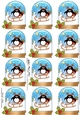 Christmas Penguin Snow Globe Gift Tags