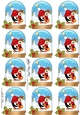 Christmas Penguin Snow Globe Gift Tags
