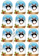 Christmas Penguin Snow Globe Gift Tags