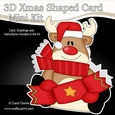 3D Shaped Christmas Card Kit - Rudolph has an Xmas Cracker