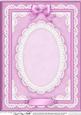 A4 Pearls, Lace and Ribbon Plain Card Base