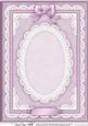 A4 Pearls, Lace and Ribbon Plain Card Base