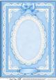 A4 Pearls, Lace and Ribbon Plain Card Base