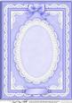 A4 Pearls, Lace and Ribbon Plain Card Base