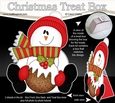 3D Christmas Treat Box Gift Set Mini Kit - Snowman Rio has an Xmas Pudding