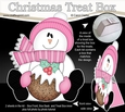 3D Christmas Treat Box Gift Set Mini Kit - Snowman Rio has an Xmas Pudding