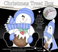 3D Christmas Treat Box Gift Set Mini Kit - Snowman Rio has an Xmas Pudding