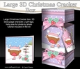 3D Large Christmas Cracker Box - Bobbin Robin is Ice Skating