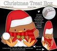 3D Christmas Treat Box Gift Set Mini Kit - Bobbin Robin is having a Snowball Fight