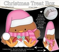 3D Christmas Treat Box Gift Set Mini Kit - Bobbin Robin is having a Snowball Fight