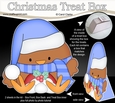 3D Christmas Treat Box Gift Set Mini Kit - Bobbin Robin is having a Snowball Fight
