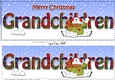 Large DL Merry Christmas GRANDCHILDREN 3D decoupage with Snowman Rio