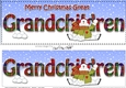 Large DL Merry Christmas GREAT GRANDCHILDREN 3D decoupage with Snowman Rio