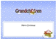 Large DL Merry Christmas GRANDCHILDREN insert with Snowman Rio