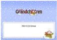 Large DL Merry Christmas GREAT GRANDCHILDREN insert with Snowman Rio