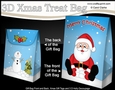 3D Christmas Gift Bag Mini Kit - Santa is having a Snowball Fight