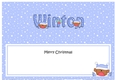 Large DL Merry Christmas WINTON insert