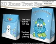 3D Christmas Gift Bag Mini Kit - Cute Little Dinosaur