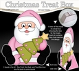3D Christmas Treat Box Mini Kit - Santa an Xmas Tree