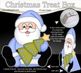 3D Christmas Treat Box Mini Kit - Santa an Xmas Tree