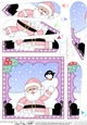 Christmas Santa Fan Pyramage Topper