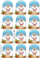 Christmas Teddy Snow Globe Gift Tags