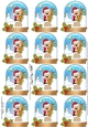 Christmas Teddy Snow Globe Gift Tags